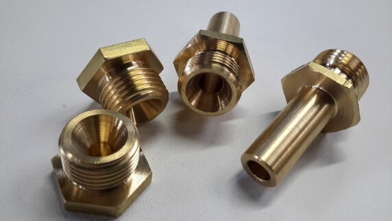 Brass fitting components
